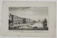 A View of Custom House w.th part of the Tower; taken from the River Thames, London. V&uuml;e de la Douane et une partie de la Tour, prise de la Riviere Thamise Londres.