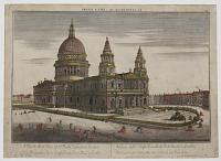 The North West View of St. Pauls Cathedral London.