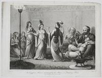 An Egyptian Harem entertained by the Almees, or Dancing Girls.