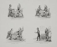 [Chess] The Challenge,-Which hand, right or left? The Struggle, Intense Anxiety. The Victory, _Check-Mate! The Parting, Triumph & Chagrin.