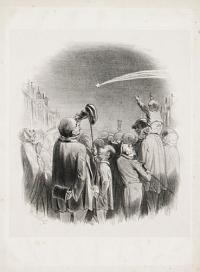 [A French crowd watching a comet.]