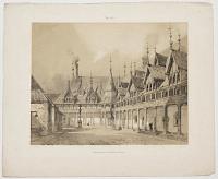 Cour int&eacute;rieure de l�Hopital de Beaune.