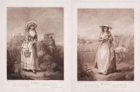[Pair of portraits from comic operas performed at the Theatre Royal, Covent Garden.] Flora. [&] Rosina.