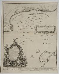 Draught of ye Bay of Bulls between the Town of Rotta & Fort St. Catherine,