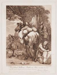 [Packhorse with Soldiers.]