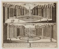 w. The Fountain of Bacchus. The Fountain of Bacchus represents Autumn, The Basin is of an Octogne figure Bacchus is seated in the middle of it surrounded wth Satirs he holds a cup in his hand of wch there arises a Spout of Water Nineteen foot high.