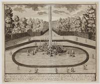 k. The Fountain of Enceladus. It is an oval Basin border�d with Turf, in the middle of it that Giant is represented cover�d w.th those Mountains w.ch he & his Companions had gathered together in order to Scale the Heavens. Out of his Mouth there proceeds