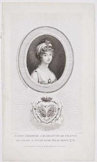 Marie Th&eacute;r&egrave;se, Charlotte de France, Duchesse d�Angouleme n&eacute;e le 19 Dec 1778.
