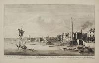 A View of London taken off the Thames near York Buildings. Veüe de Londres dessiné de dessus la Tamise, pres de York Buildings.