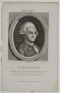J.me De Lalande, Member of the Royal Academy of Sciences at Paris, London, Berlin, Petersburgh, &c.