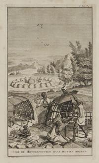 Hoe de Hottentotten haar Huysen Bouwen.