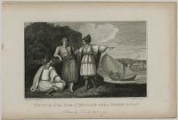 People of the Isle of Mycone with a Greek Boat.
