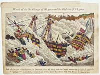 Wreck of the St. George of 98 guns and the Defence of 74 guns.