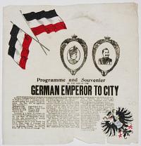 Programme & Souvenier of the Visit of the German Emperor to City,