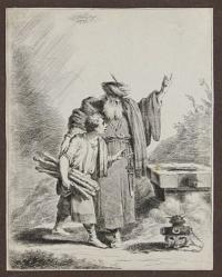 [Abraham offering up his son Isaac]