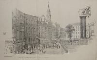 North side of St. Paul's Churchyard, with the end of Cheapside.