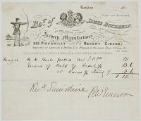 [Archery supplies Invoice.]