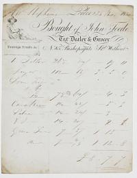[Grocer.] Bought of John Teeds, Tea Dealer & Grocer.