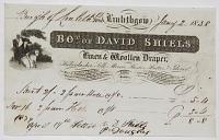 [Drapers] Linlithgow. Bo.t of David Shiels, Linen & Woollen Draper.