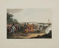 The Marquis of Angelsea Wounded, Whilst heading a charge of heavy Cavalry at the close of the Battle of Waterloo. June 18.th. 1815.