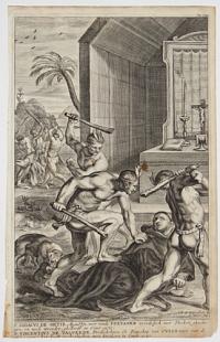 P. Didacus de Ortiz, August&yuml;n, wort wande Pervanen wreedel&yuml;ck met stocken gheslagen, en noch wreeder ghedoodt in t'iaer 1571.