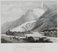 Glacier des Bois et Aigulle Verte. Chamonix.