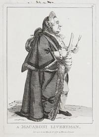 A Macaroni Liveryman.  20