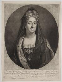 The true Effigies of the Most Illustrious Princess Anna Sophia of Hanover