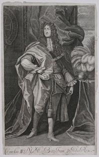 Carolus. II. D.G. Mag: Brit: Fran: & Hiber: Rex.