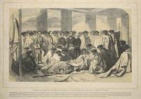 Baptism of Te Ngahue, an aged New Zealand, chief at Te Ariki, on the Lake of Tarawera, by the Rev. T. Chapman.