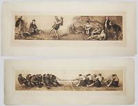 [A Tug of War - Army v. Navy.] [&] [Wrestling.]