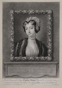 The R.t. Honourable Lady Sophia Fermor, Married the 14.th. of April. 1744 to John Lord Carteret Principal Secretary of State, since Earl of Granville.
