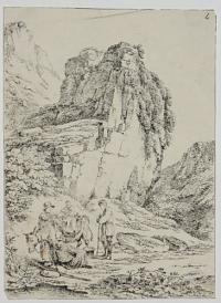 [Family and horses resting near water] 4