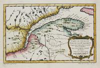 Carte du Cours du Fleuve de St Laurent