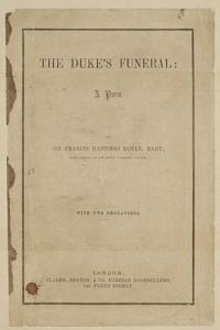 The Duke's Funeral: A Poem.