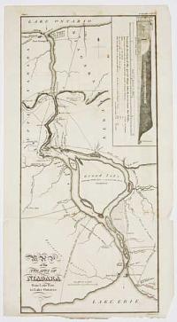 Map of the Straits of Niagara from Lake Erie to Lake Ontario.