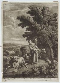 [Shepherdess and Cattle.]