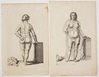 [Pair of studies of a nude woman.] II. [&] III.