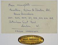Hewetson, Milner & Thexton LTED. House Furnishers 200, 203, 204, 211, 212, 213, 214, 215 Tottenham Ct. Road London. W.