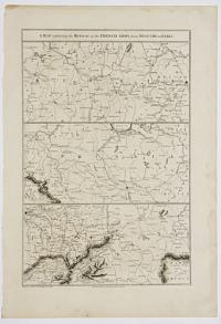 A Map exhibiting the Retreat of the French Army from Moscow to Paris.