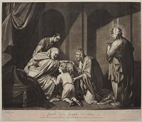 Jacob blesses Josephs two Sons.