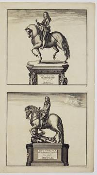 King Charles I. att Charing-Cross. Statue Equestre de Charles I a Charing-Cross.