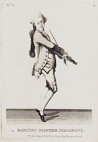 A Dancing Master Macaroni.