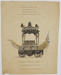 The Grand Funeral Car which conveyed the remains of our Immortal Nelson from the Admiralty to St Pauls on the 9.th of Jan.y 1806.
