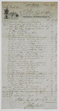 [Nurseryman] Bo.t of John Slater, Nurseryman, Seedsman, Florist & c.