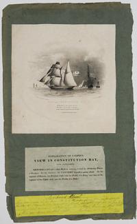 View in Constitution Bay [with letterpress 'explanation' of the print]