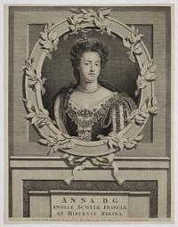 Anna D.G. Angliae, Scotiae, Franciae et Hiberniae Regina.