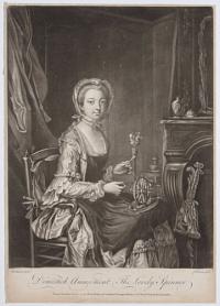 Domestick Amusement. The Lovely Spinner.