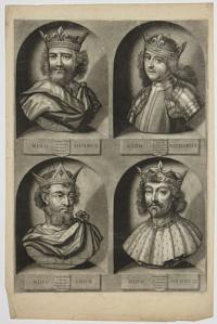 [Kings and Queens of England, plate 2]