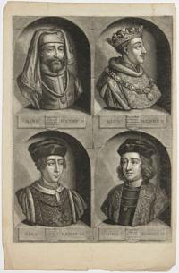[Kings and Queens of England, plate 4]